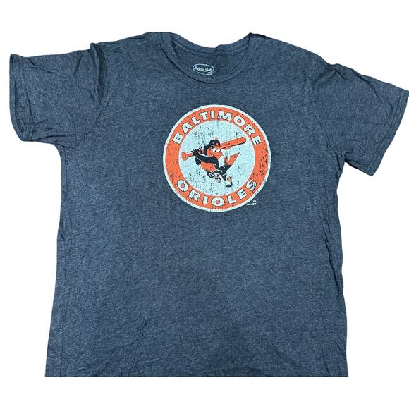 Vintage Tees - Majestic Threads MLB Baltimore Orioles Logo Graphic Tee*SZ 2XL - Picture 1 of 5